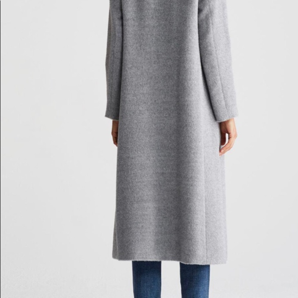 SOLD! New Eileen Fisher Suri Alpaca Coat in Grey - Picture 2 of 8